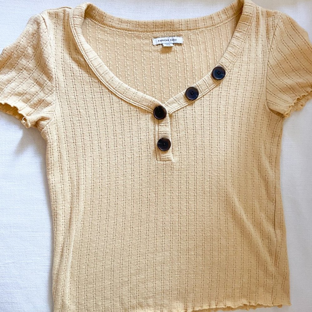 SHEIN Comfy Yellow Tee